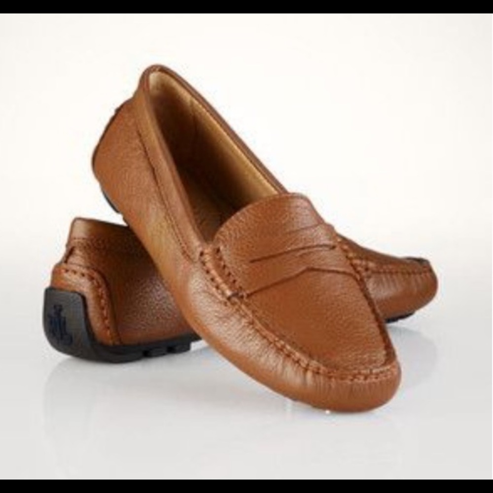 Ralph Lauren Camila Leather Driving Loafers